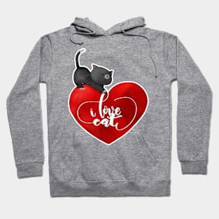 'I Love Cats' Great Wonderful Furry Cat Gift Hoodie